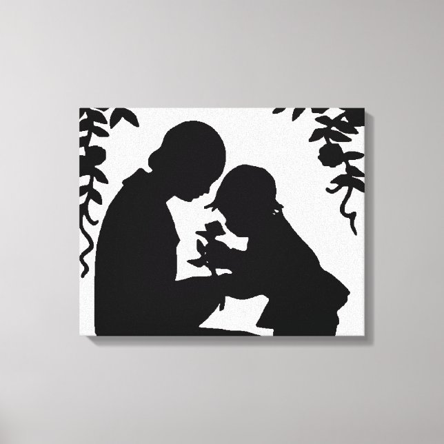 Toile Adorable Mère et Enfant Enveloppé Canvas (Recto)