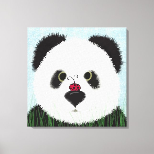 Toile Adorable Ours De Panda (Recto)
