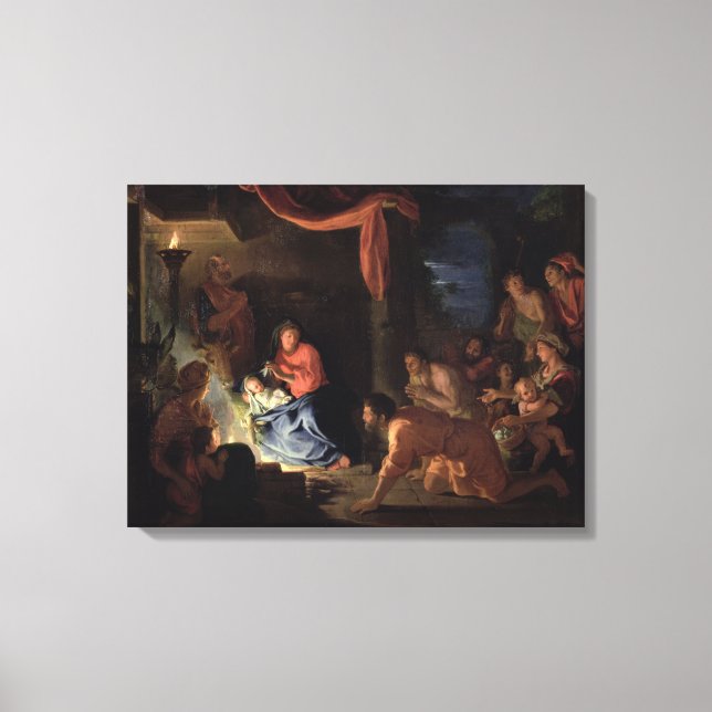 Toile Adoration des bergers, 1689 (Recto)