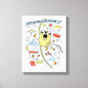 Toile Adventure Time   "Party" Jake Sketch