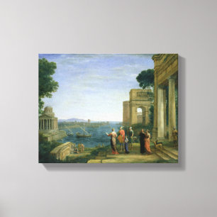 Toile Aeneas et Dido à Carthage, 1675
