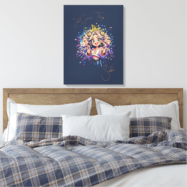 Toile Aesthetic Gemini Anime Custom Canvas Art (Insitu(Chambre))