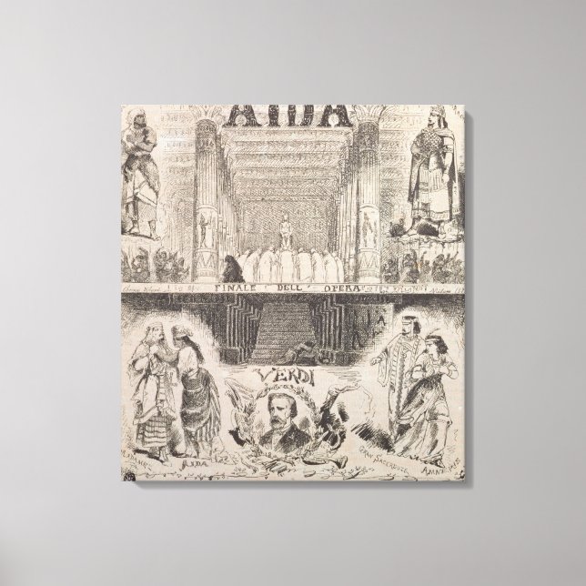 Toile Affiche annonçant une performance (Recto)