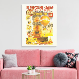 Toile Affiche Antique de la Grande Fête Foire de Paris