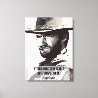 Toile Affiche d'art de portrait western vintage