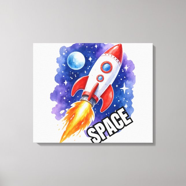Toile Affiche d'aventure spatiale | L'aventure vous atte (Recto)