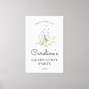 Toile Affiche de bienvenue 2022 Fleur sauvage