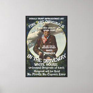 Toile Affiche de campagne de Trump signée originale