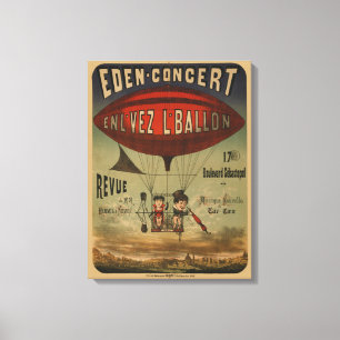 Toile Affiche De Cirque Française De Deux Artistes En Aé