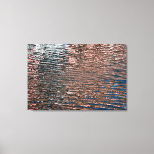 Toile Affiche de couleur abstraite de reflets d'eau