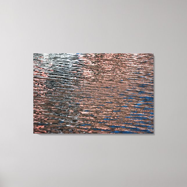 Toile Affiche de couleur abstraite de reflets d'eau (Recto)