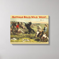 Affiche de cow-boy de l'Ouest sauvage de Buffalo B