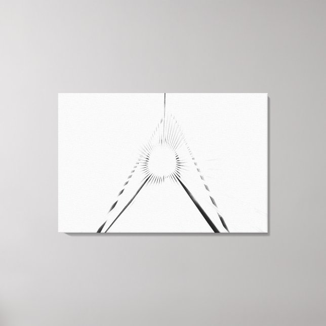 Toile Affiche de la géométrie abstraite du tunnel de lum (Recto)