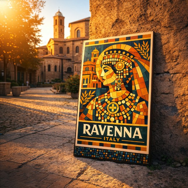 Toile Affiche de la mosaïque byzantine de l'impératrice  (Créateur téléchargé)