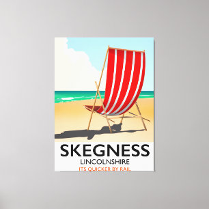 Toile Affiche de la plage de Skegness Lincolnshire