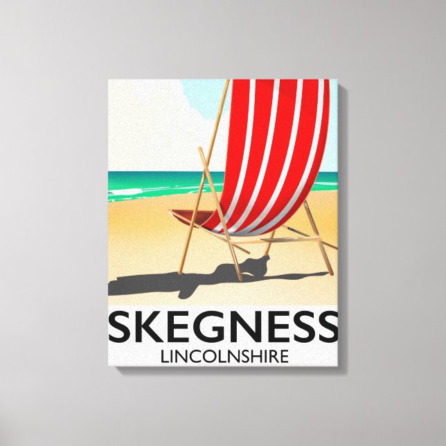 Toile Affiche de la plage de Skegness Lincolnshire (Recto)