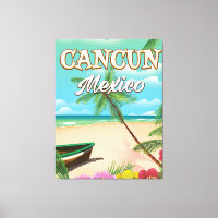 Affiche de plage de Cancun au Mexique