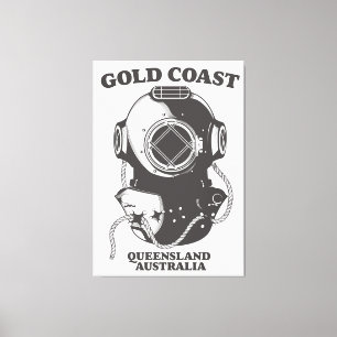 Toile Affiche de plongée Gold Coast Queensland Australie