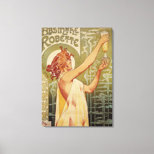 Toile Affiche de publicité d'absinthe de Robette