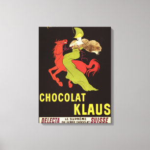 Toile Affiche de publicité de Chocolat Klaus