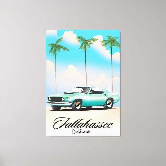 Toile Affiche de Tallahassee Florida Travel. (Recto)