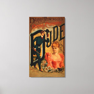 Toile Affiche de théâtre de "type" de comédie de Harr