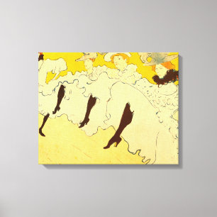 Toile Affiche de Toulouse Lautrec Jeune Fille Jaune Dans