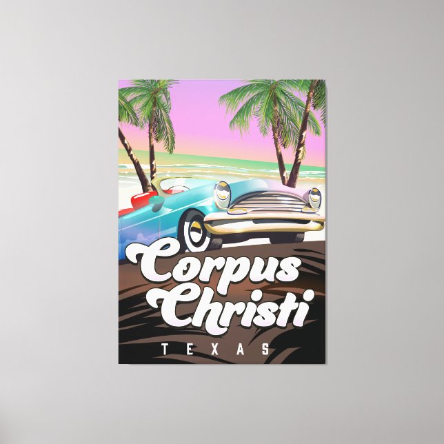Toile Affiche de vacances à Corpus Christi Texas (Recto)