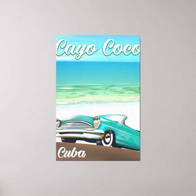 Toile Affiche de vacances de Cayo Coco (Recto)