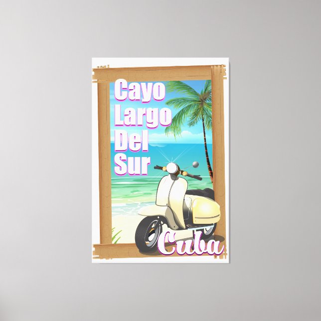 Toile Affiche de vacances de Cayo Largo del Sur (Recto)
