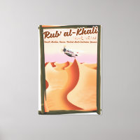 Affiche de vacances de Rub' al Khali en Arabie Sao