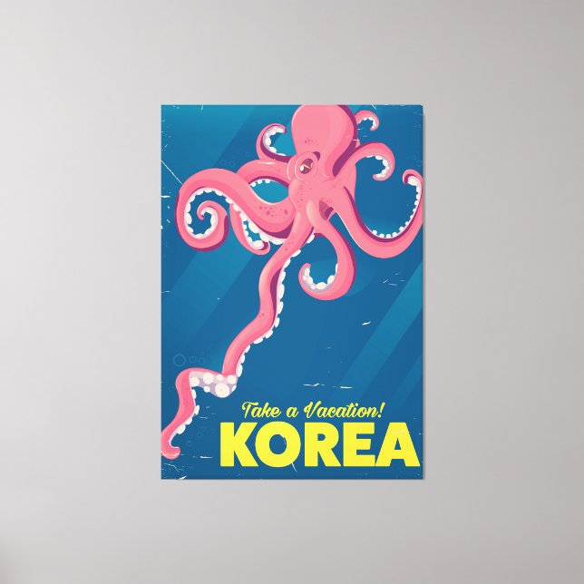 Toile Affiche de vacances en Corée (Recto)