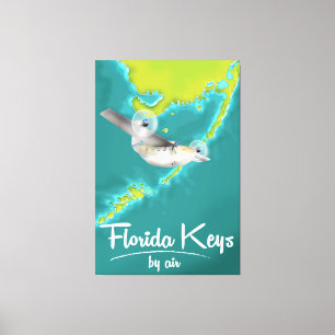 Toile Affiche de vacances Florida Keys
