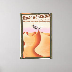 Toile Affiche de vacances Rub' al Khali Arabie saoudite.