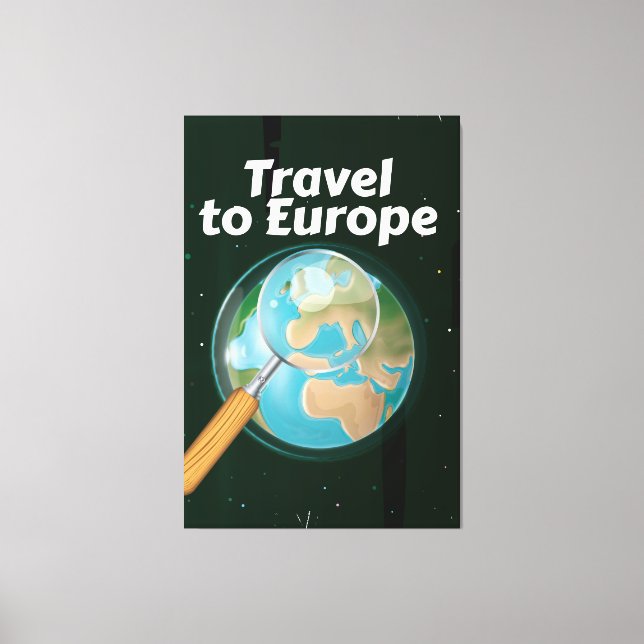 Toile Affiche de vacances Travel To Europe (Recto)