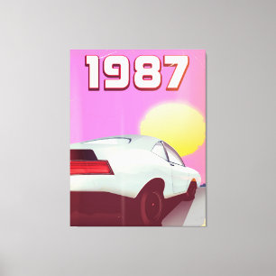 Toile affiche de voiture de sport de 1987
