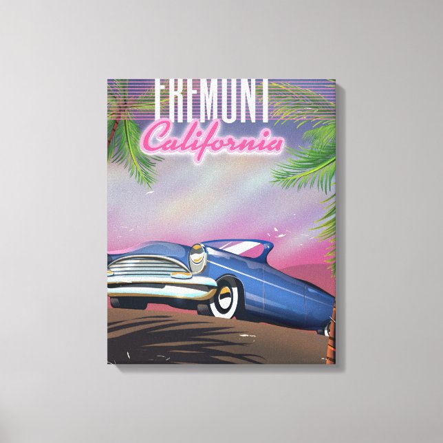 Toile Affiche de voyage à Fremont Californie (Recto)