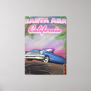 Toile Affiche de voyage à Santa Ana Californie