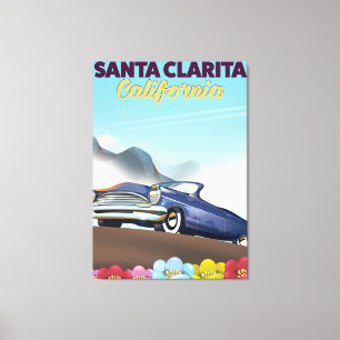 Toile Affiche de voyage à Santa Clarita, Californie