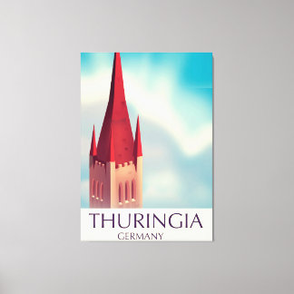 Toile Affiche de voyage Allemagne Thuringe