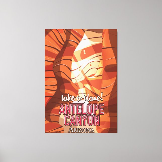 Toile Affiche de voyage Antelope Canyon Arizona (Recto)
