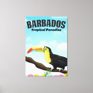 Toile Affiche de voyage Barbados Tropical Paradise