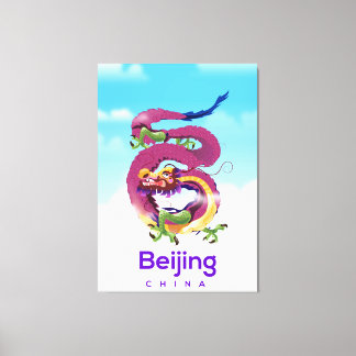 Toile Affiche de voyage Beijing China Dragon