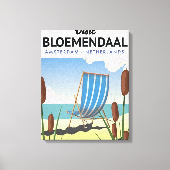 Toile Affiche de voyage Bloemendaal Amsterdam (Recto)