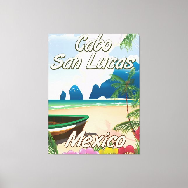 Toile Affiche de voyage Cabo San Lucas Mexique (Recto)