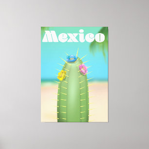 Toile Affiche de voyage Cactus Mexique