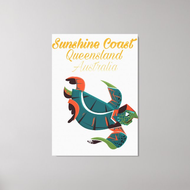 Toile Affiche de voyage Côte de soleil Queensland Austra (Recto)