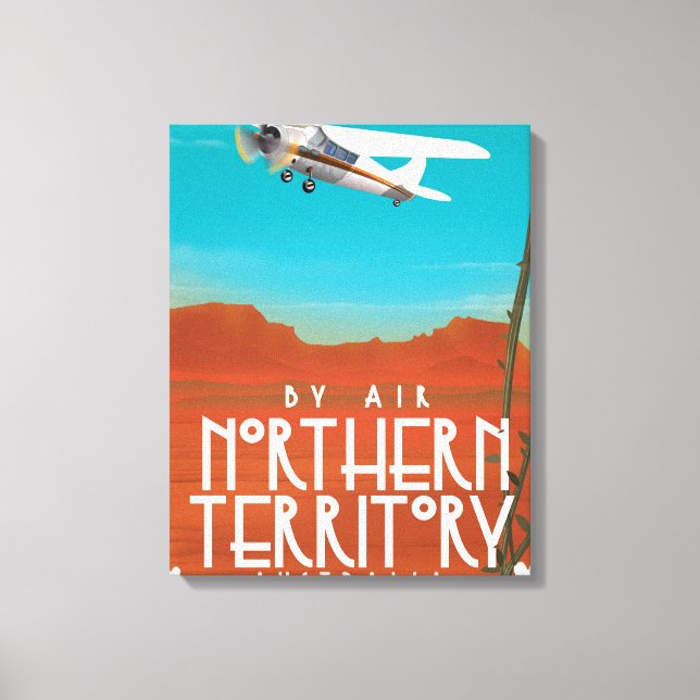 Toile Affiche de voyage dans le Territoire du Nord en Au (Recto)