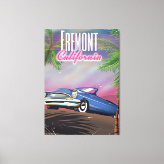Toile Affiche de voyage de Fremont en Californie