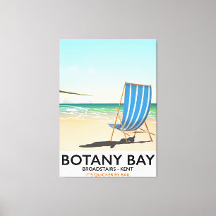 Toile Affiche de voyage de la baie de Botany, Broadstair